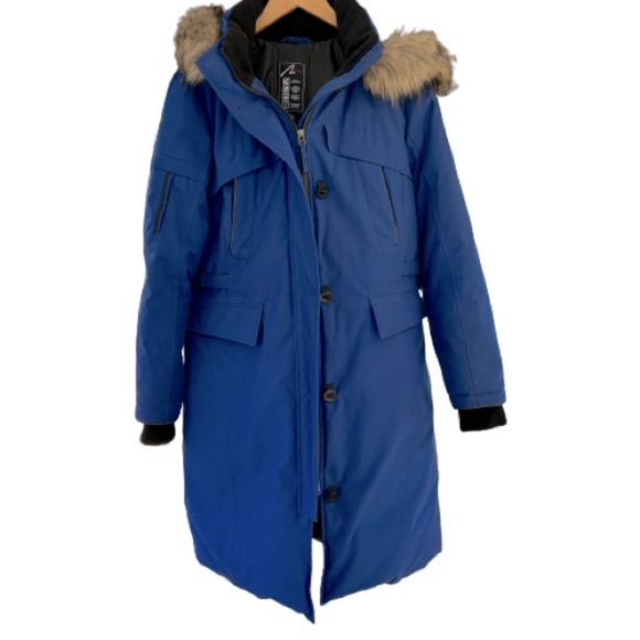 Alpinetek Jackets & Blazers - Alpinetek Down Filled Winter Parka Full Length Coat- Size M - royal blue - GUC